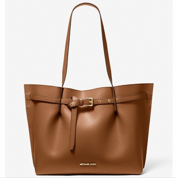 Michael Kors Handbags - MICHAEL KORS NWT LARGE EMILIA PEBBLED LEATHER TOTE BAG